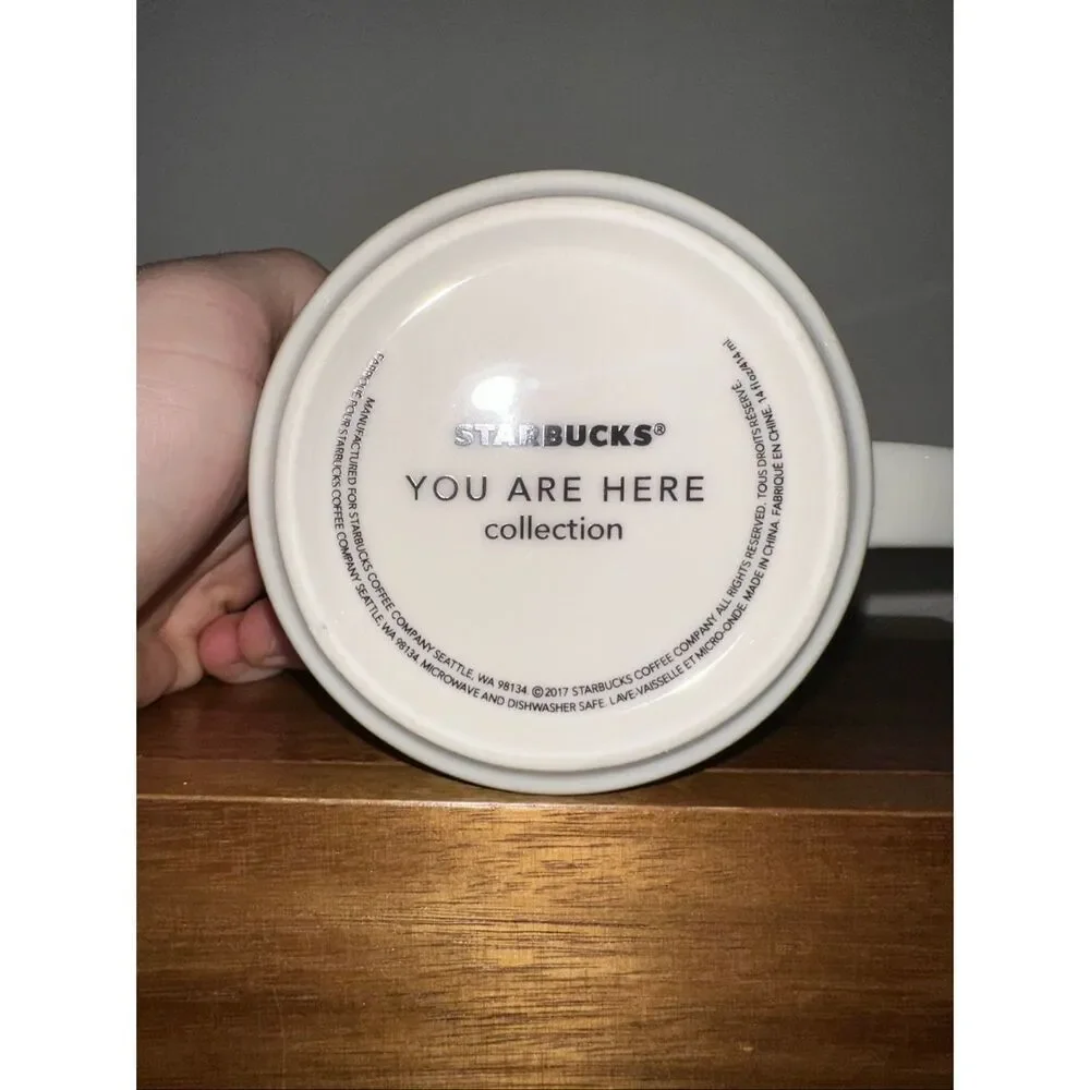 Starbucks Mug Washington D.C You Are Here 2017 14oz Coffee Cup Grey